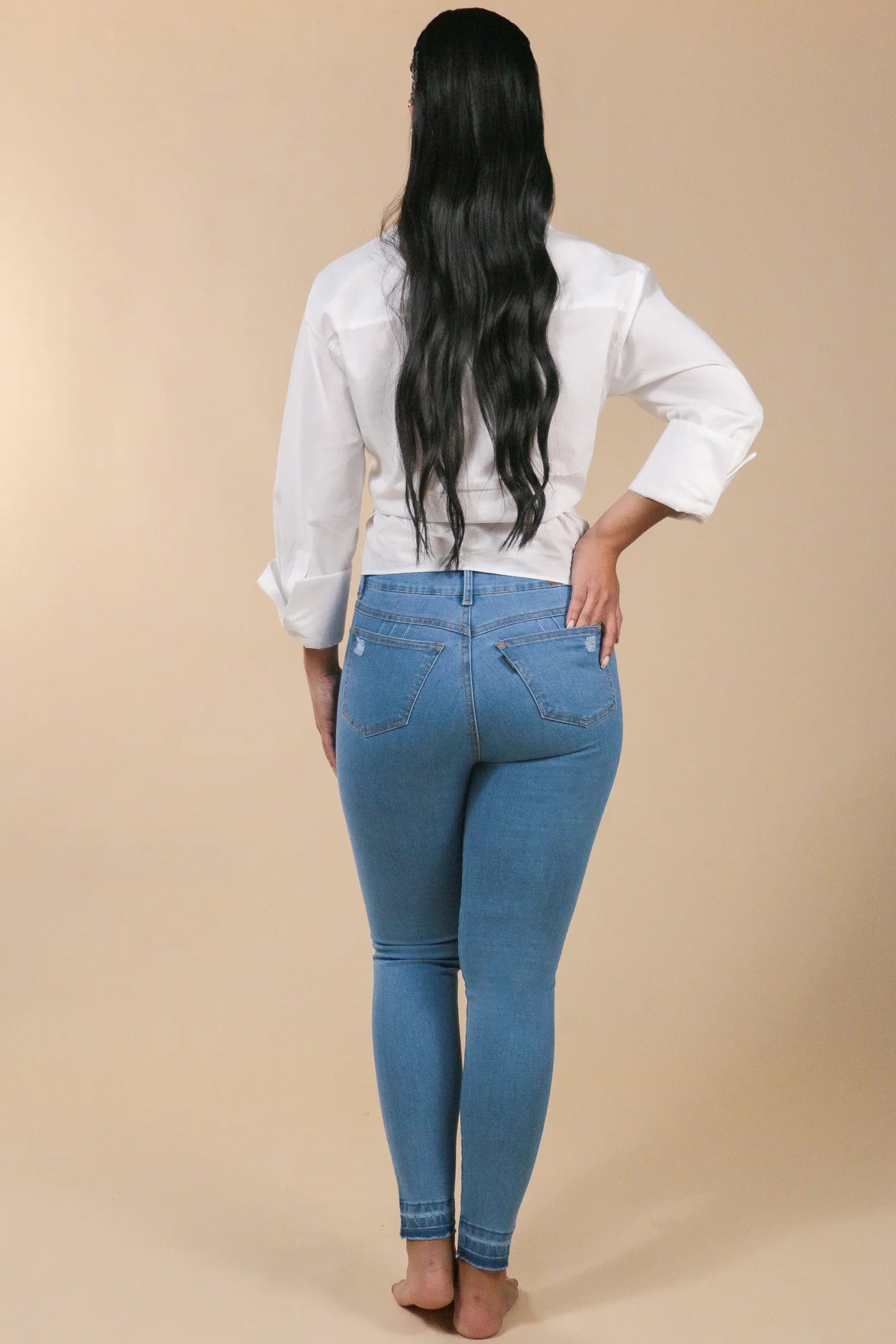 High waist Skinny Jeans Light Blue