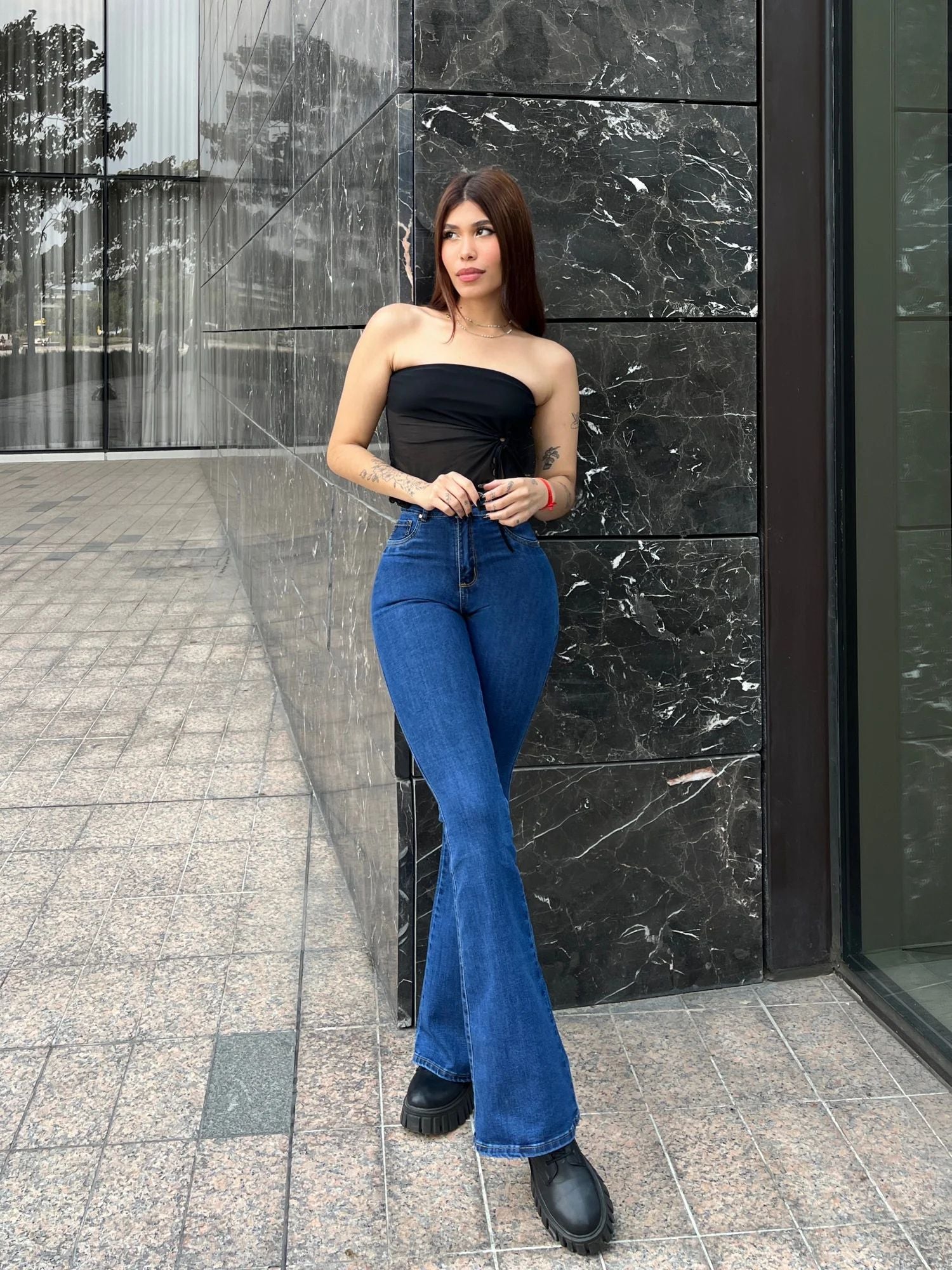 push up tummy control jeans